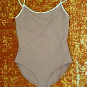Forever 21 Pink and White Bodysuit